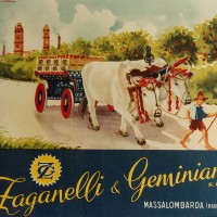 Etichette delle ditte di produzione e commercio di frutta e conserve alimentari di Massa Lombarda