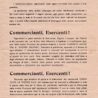 Appello ai commercianti del Partito comunista  (foto: Istituto Storico di Modena).