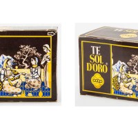 Bustine di tè con marchio di fantasia Sol d’Oro e logo Coop (1974)