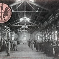 Interno dello stabilimento di Casaralta, 1915-1918, cartolina. Museo Civico del Risorgimento di Bologna