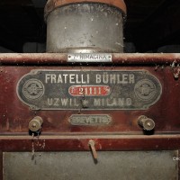 Una delle rimacine posizionate in serie - la fabbrica aveva sede in Austria con filiale Milano, Massimo Brunelli - Associazione Amici delle Vie d’Acqua e dei Sotterranei di Bologna / Bologna sotterranea®.