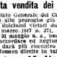La vietata vendita dei dolciumi, in «Il Resto del Carlino», 8 giugno 1917
