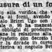 Arresto per frode in commercio. Segatura di legna per far crusca e cruschello, in «Il Resto del Carlino», 17 giugno 1917