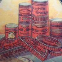 Pubblicità delle mortadelle in scatola Fratelli Nanni