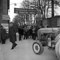 Occupazione da parte dei lavoratori dello zuccherificio di Massa Lombarda (1968). Marina Guerra