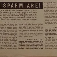 Le ricette di Annabella. Risparmiare!, in «Annabella», n. 6, 25 giugno 1940.