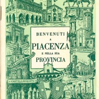 Cartoline e copertine realizzate dall'Ente provinciale per il turismo diretto da Aldo Ambrogio.
Le guide Benvenuti a Piacenza e nella sua provincia furono edite in più edizioni dalla tipografia Porta tra il 1952 e il 1957.
I particolari dei piatti sono tratti da diversi numeri del 1956-1957 della rivista “Placentia Floret”, la rivista notiziario dell'Ente pubblicata a partire dal 1956. La pagina della Gastronomia piacentina è tratta dalla Guida Benvenuti a Piacenza del 1955.