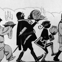 Disegno tratto dall'articolo Guida ai migliori vini d'Italia, da “Enotria”, 1 gennaio 1930. 