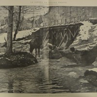 I rifornimenti d’acqua per le truppe in linea in Val Posina, in «L’Illustrazione italiana», 17 marzo 1918, n. 11, pp. 214-215, Istituto per la storia e le memorie del '900 Parri E-R.