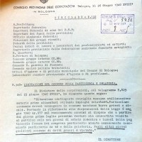 Consiglio provinciale delle Corporazioni, Limitazione del consumo della pasticceria e della gelateria, 26 giugno 1940, in Archivio storico comunale di Crevalcore, 1940, categoria 8, classe 5, fasc. 1. 